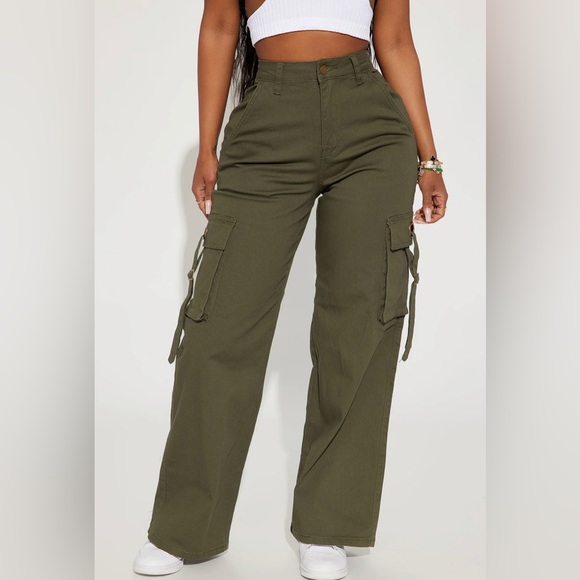 Rory Wide Leg Cargo Pants - Picture 3 of 4
